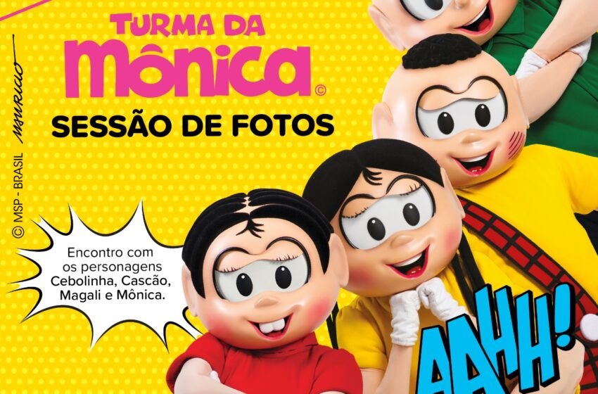  Turma da Mônica tem encontro com fãs no Colinas Shopping