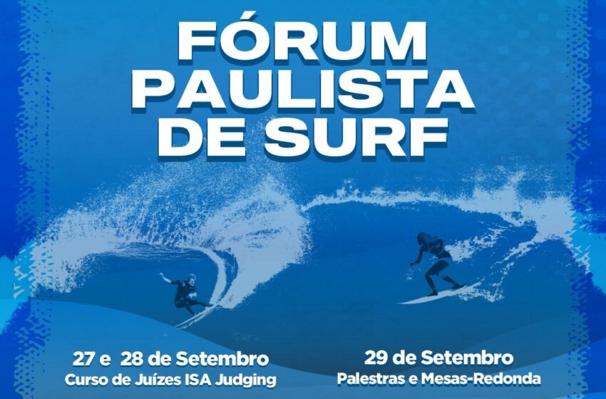  Fórum Paulista de Surf terá programação de palestras com destaque para apresentação do estudo inédito da WSL 2023