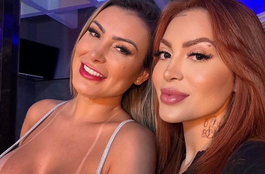  Andressa Urach e Mari Ávila, ficante de Mc IG gravam cenas de sexo juntas para Privacy