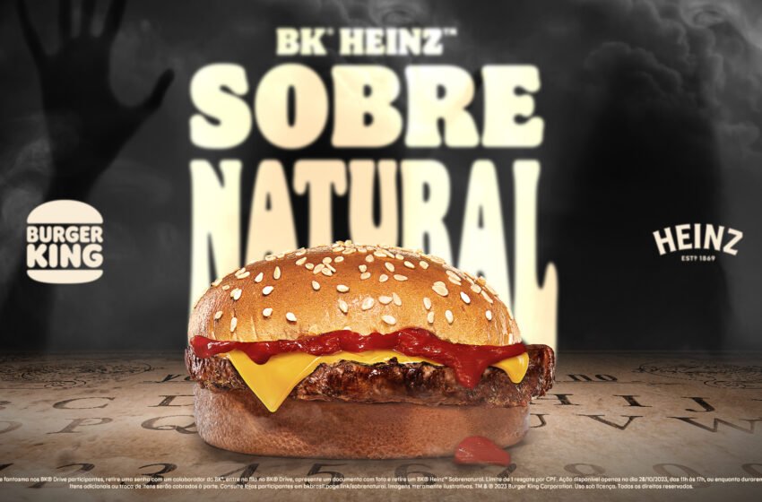  Burger King® e Heinz invocam forças sobrenaturais para montar novo sanduíche de Halloween