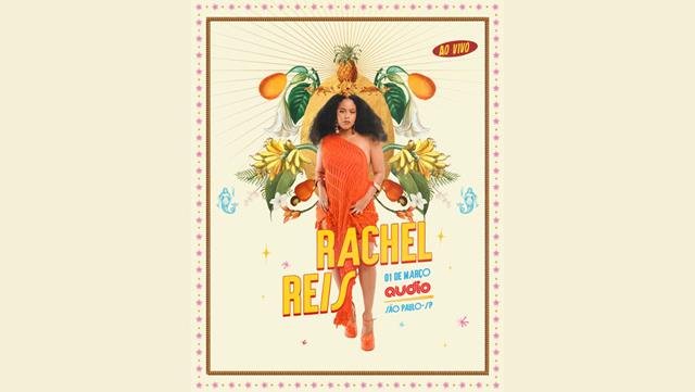 Rachel Reis se apresenta nesta sexta-feira, na Audio