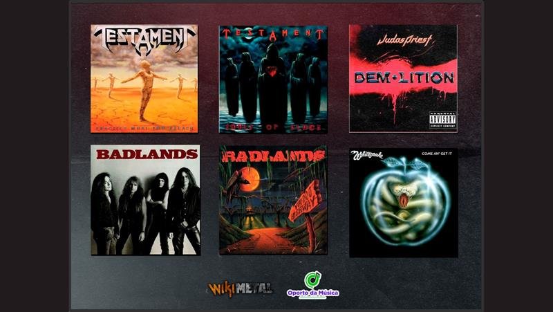  Álbuns do Judas Priest, Badlands e Testament recebem novas edições no Brasil